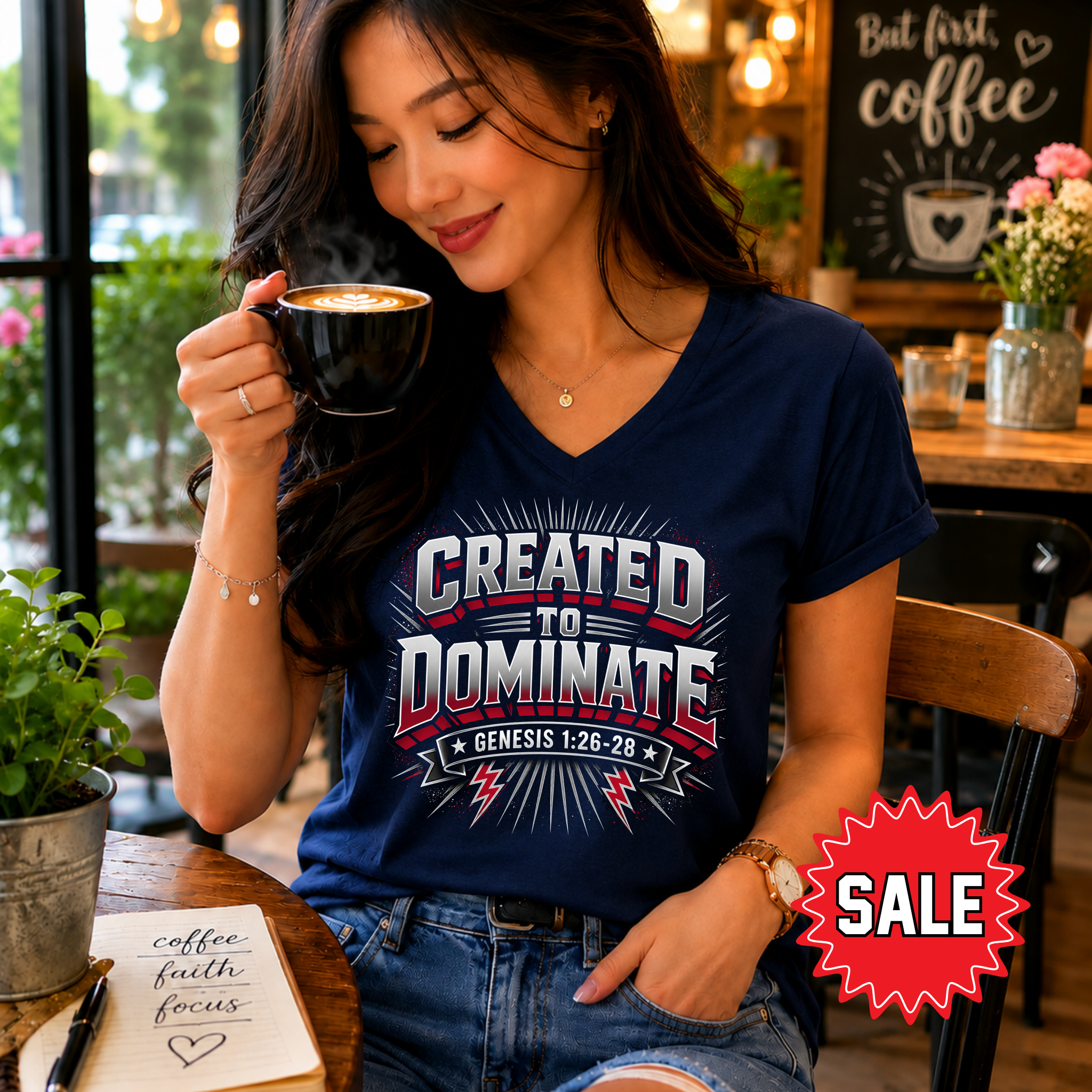 Women's Created to Dominate T-Shirt