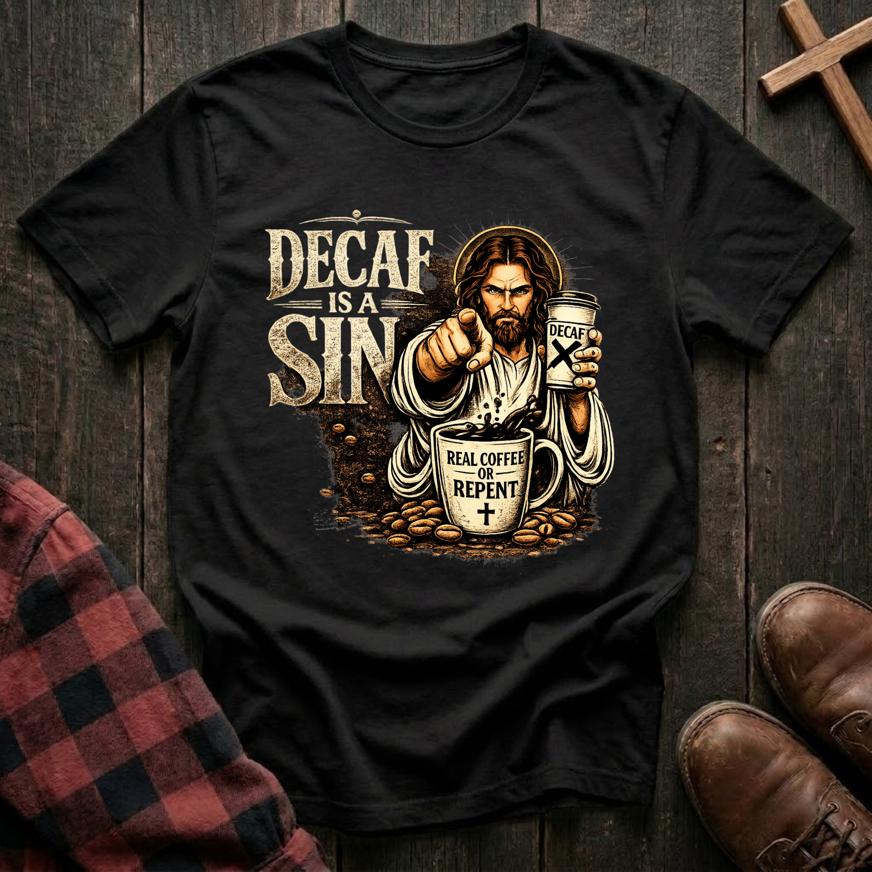 Decaf is a Sin T-Shirt