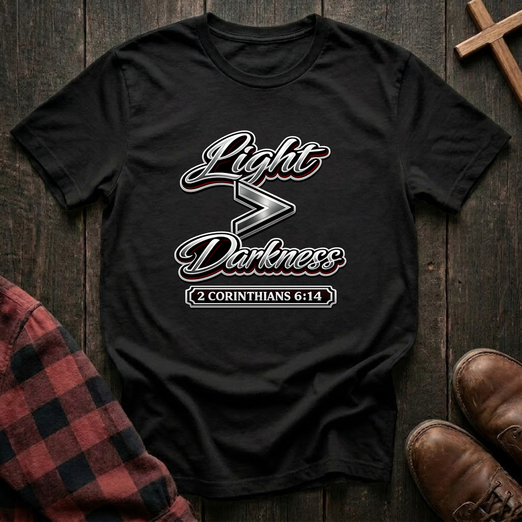 Light is Greater Than Darkness T-Shirt