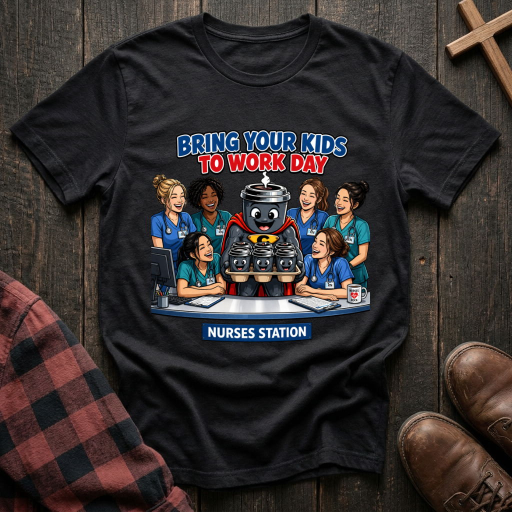 Black Coffee Nurse T-Shirt