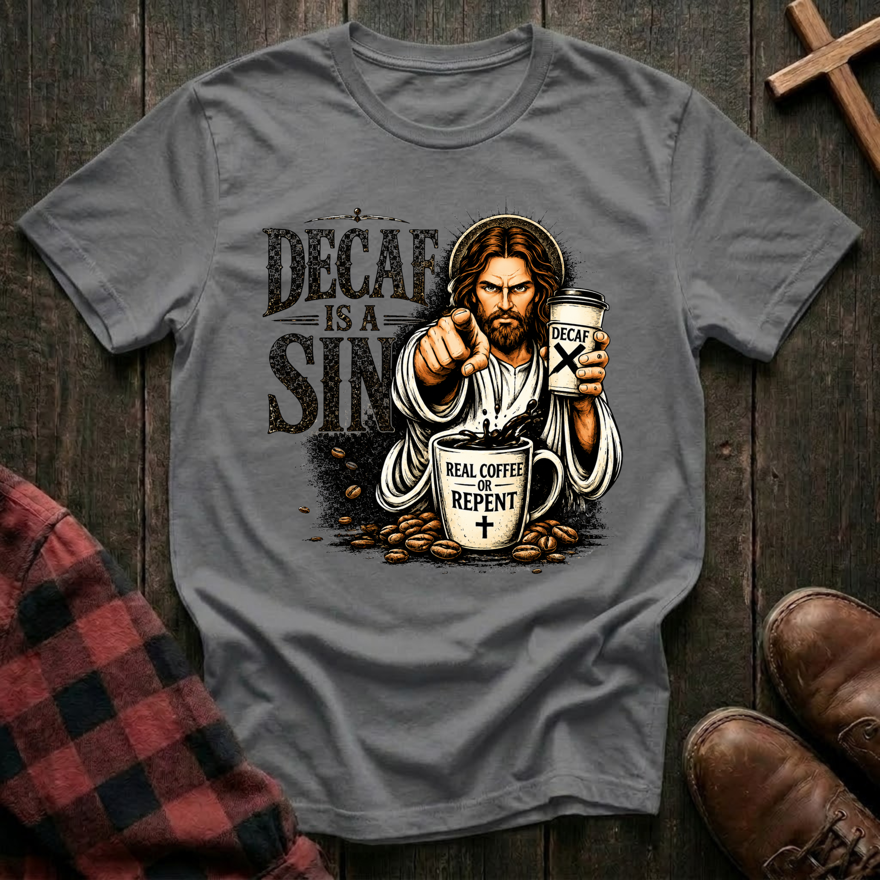 Decaf is a Sin T-Shirt