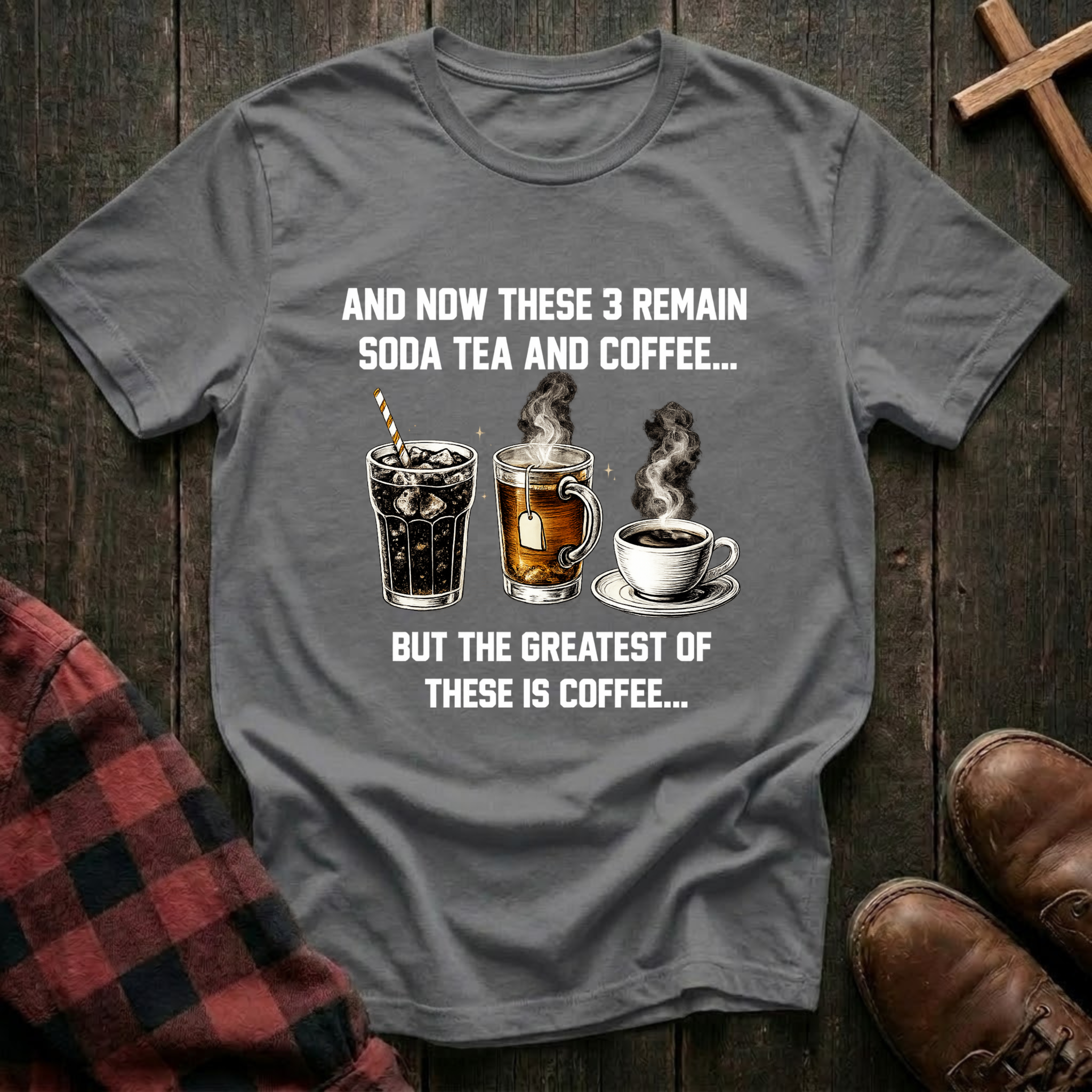 Soda Tea and Coffee T-Shirt