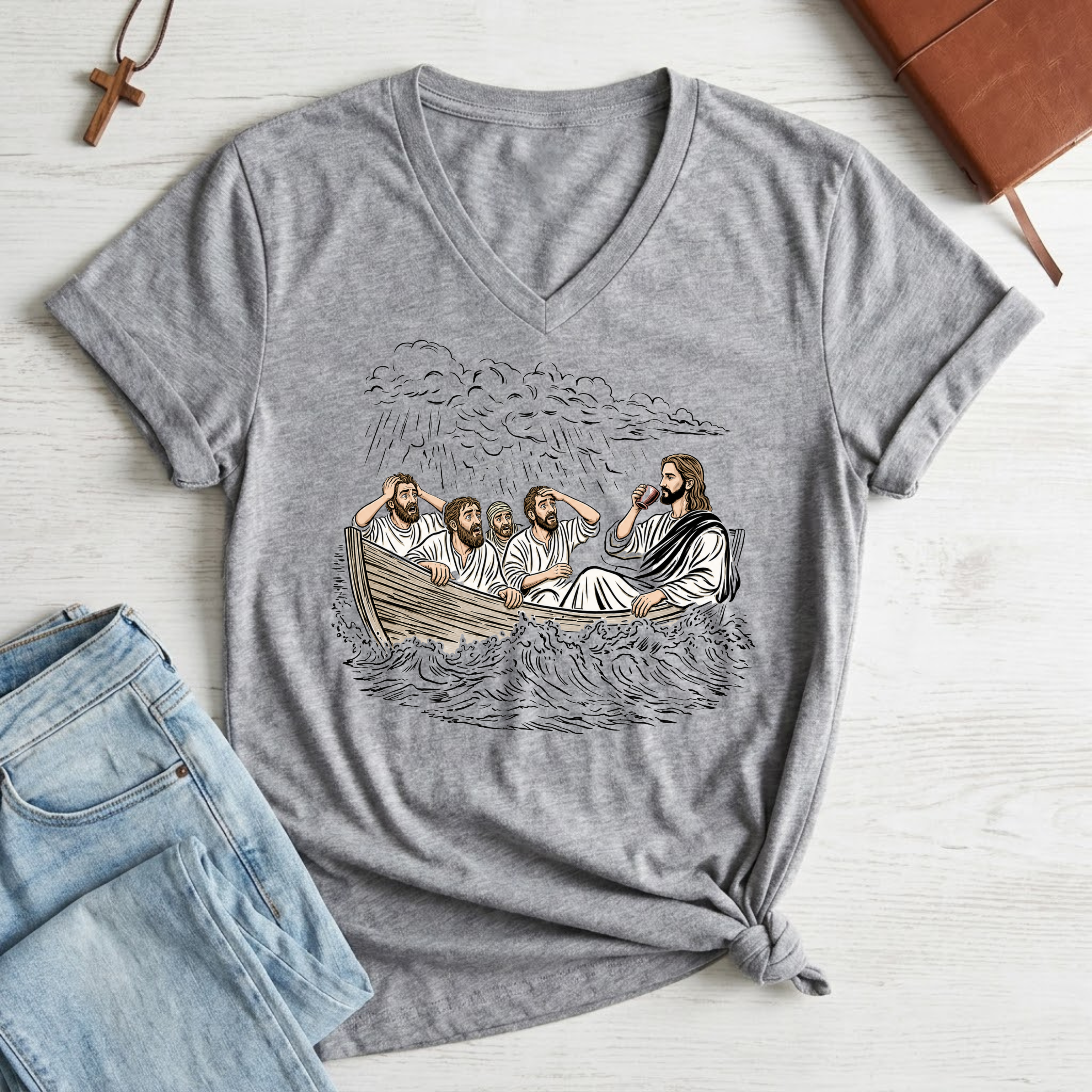 Women's Jesus Ain't Worried T-Shirt
