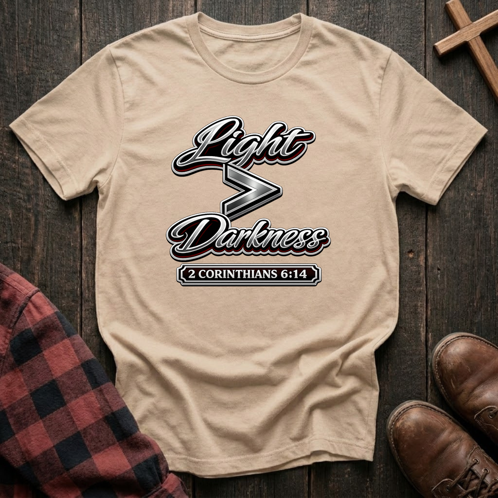 Light is Greater Than Darkness T-Shirt