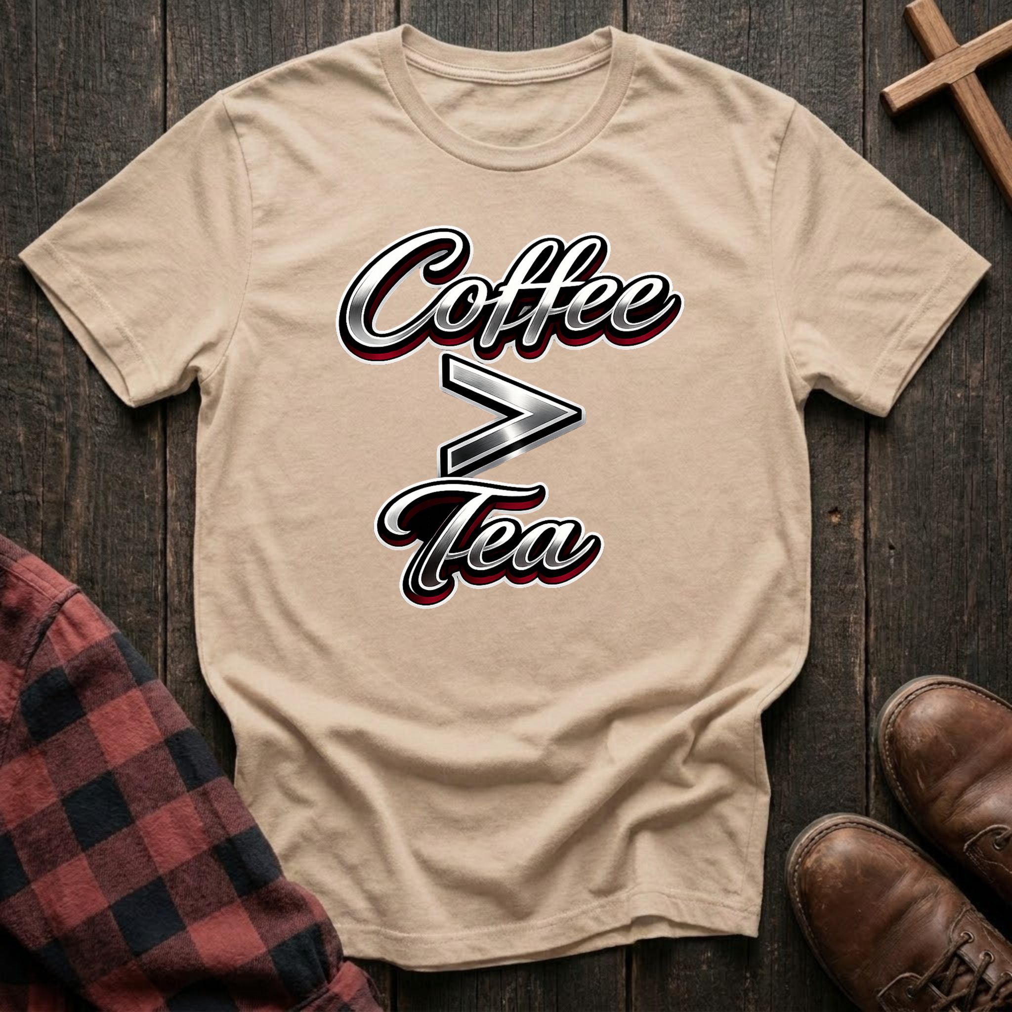 Coffee is Greater Than Tea T-Shirt