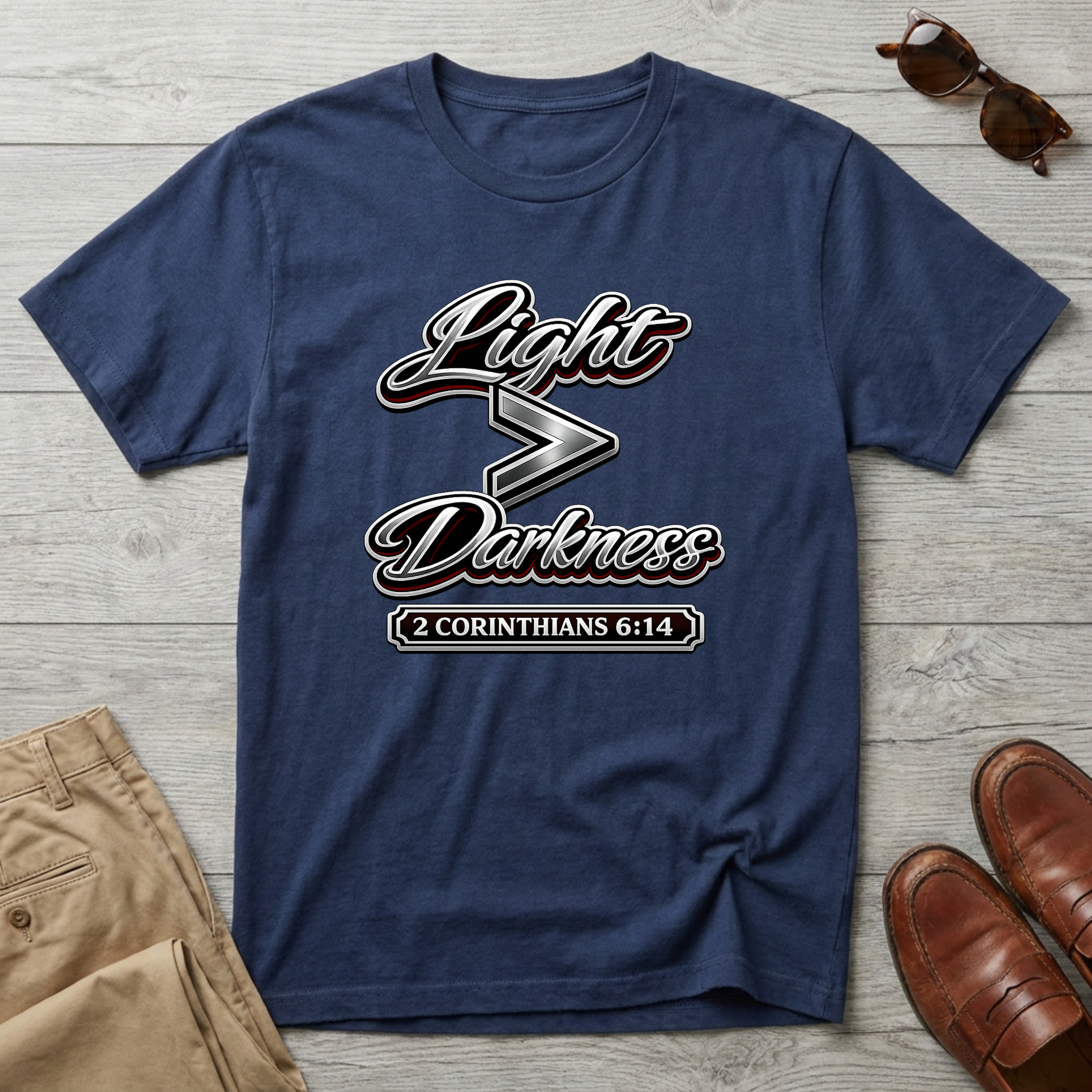Light is Greater Than Darkness T-Shirt