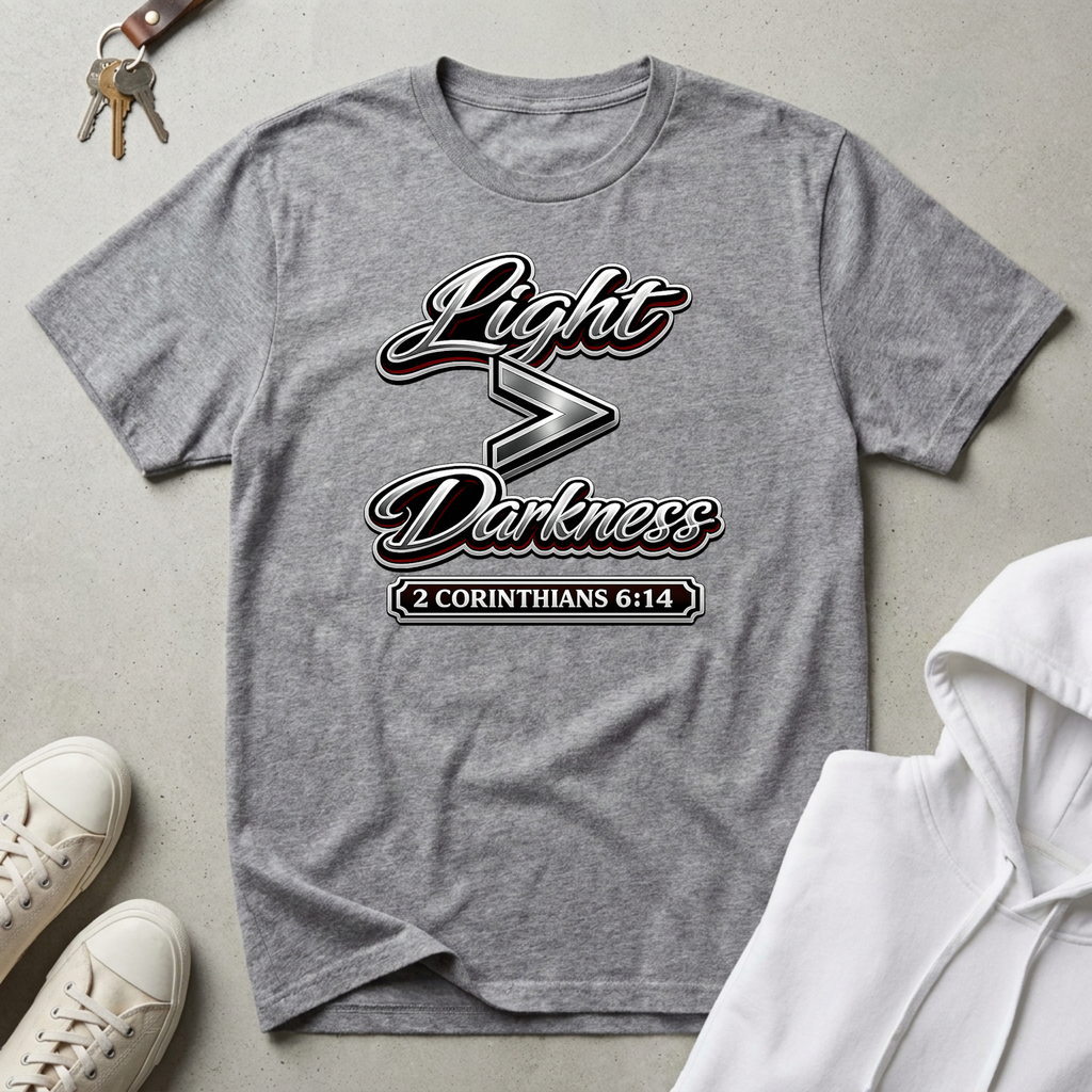 Light is Greater Than Darkness T-Shirt