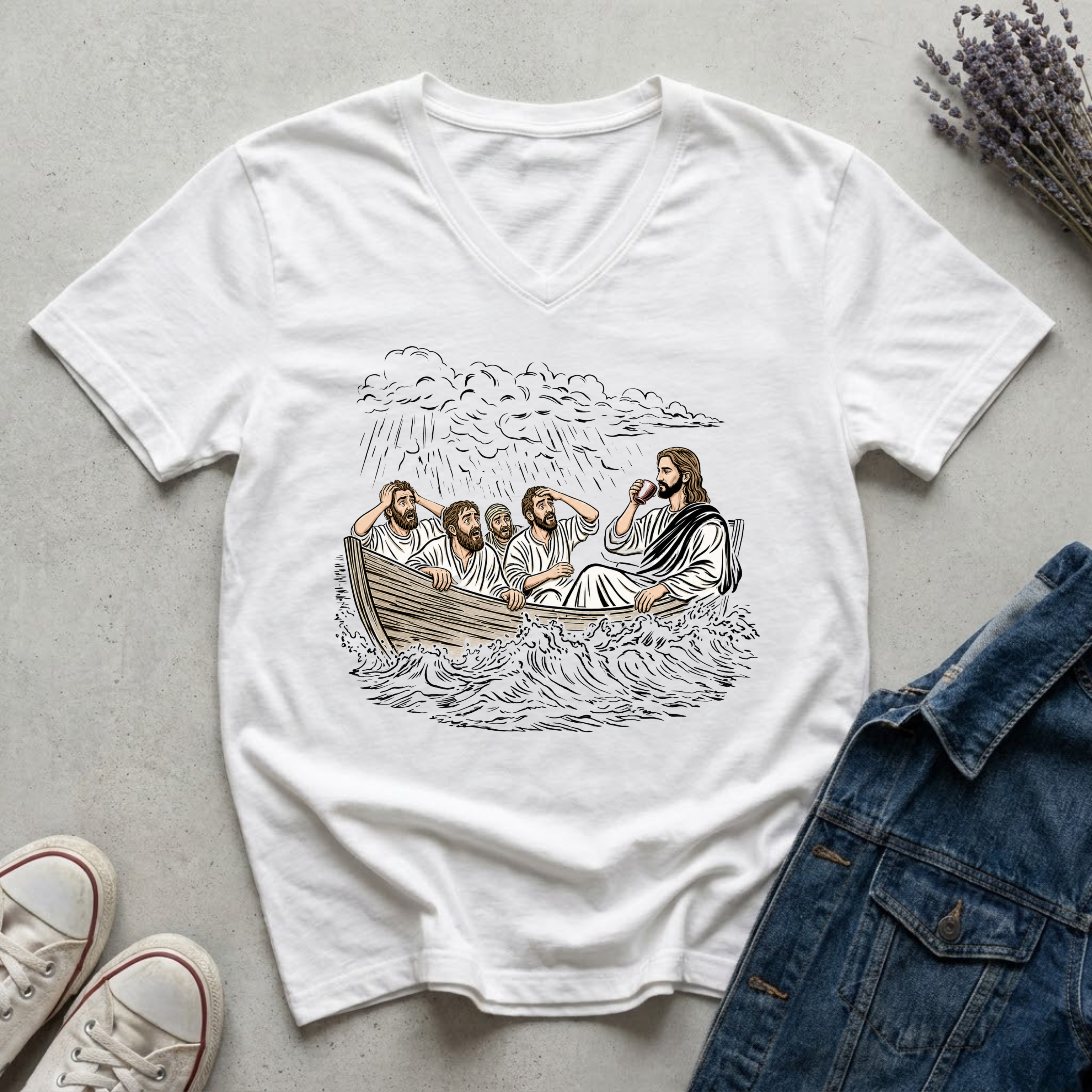 Women's Jesus Ain't Worried T-Shirt