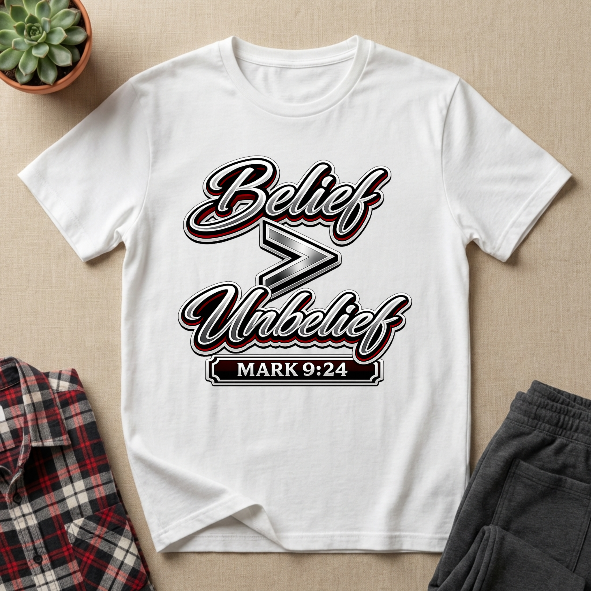 Belief is Greater Than Unbelief T-Shirt