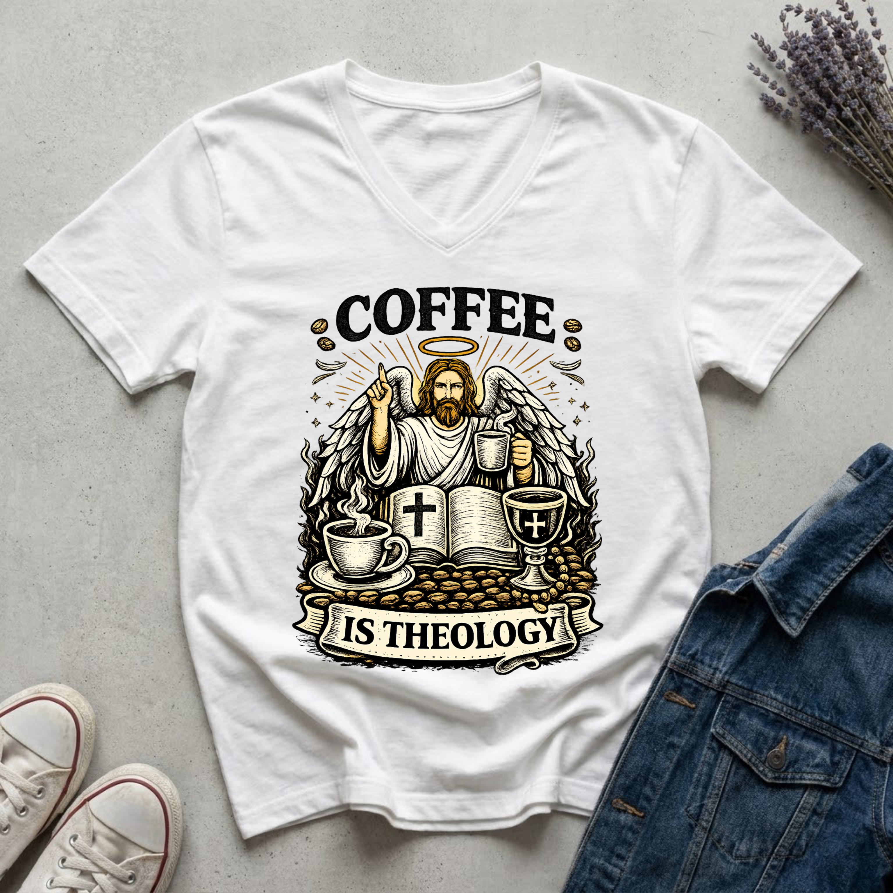 Women's Coffee Is Theology T-Shirt