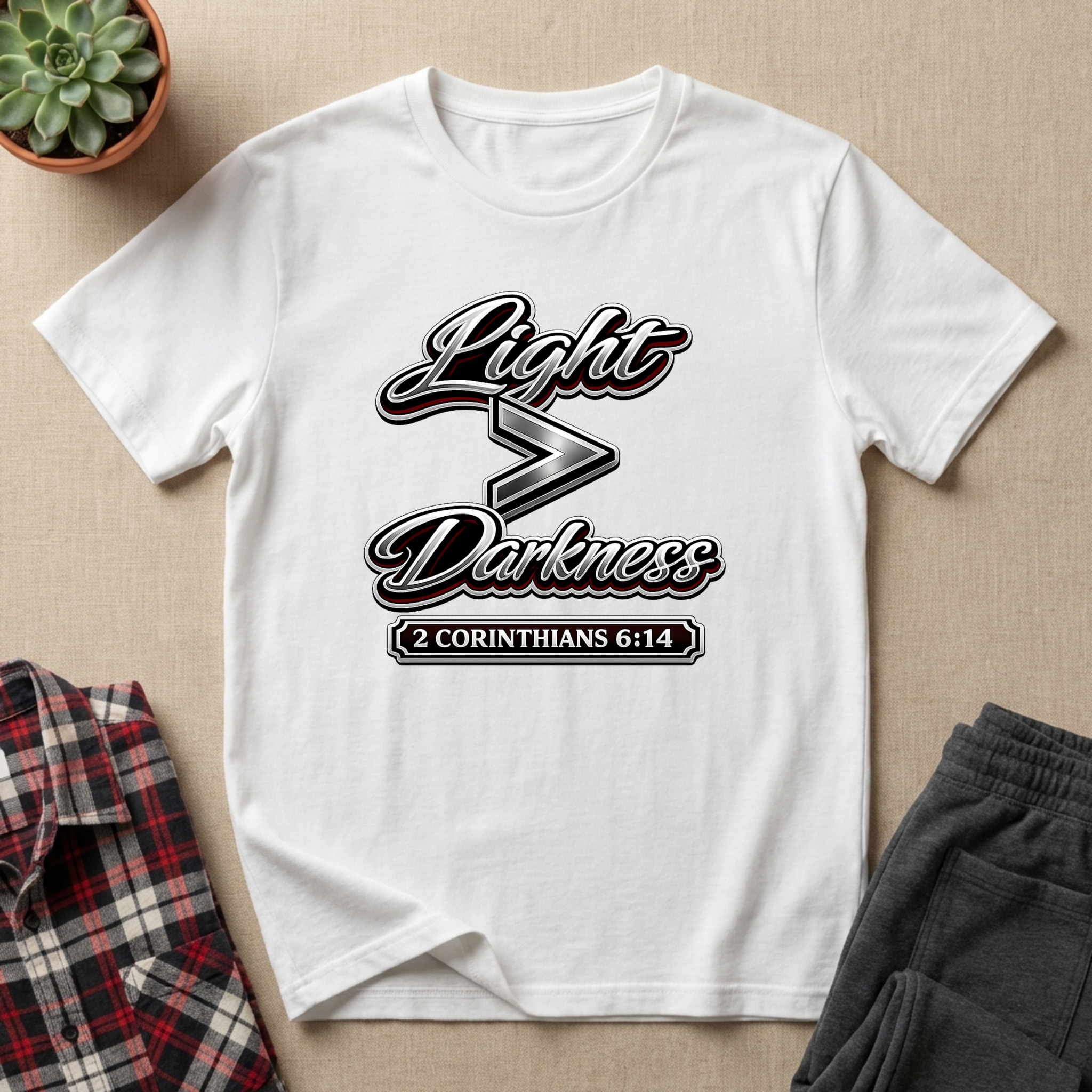 Light is Greater Than Darkness T-Shirt