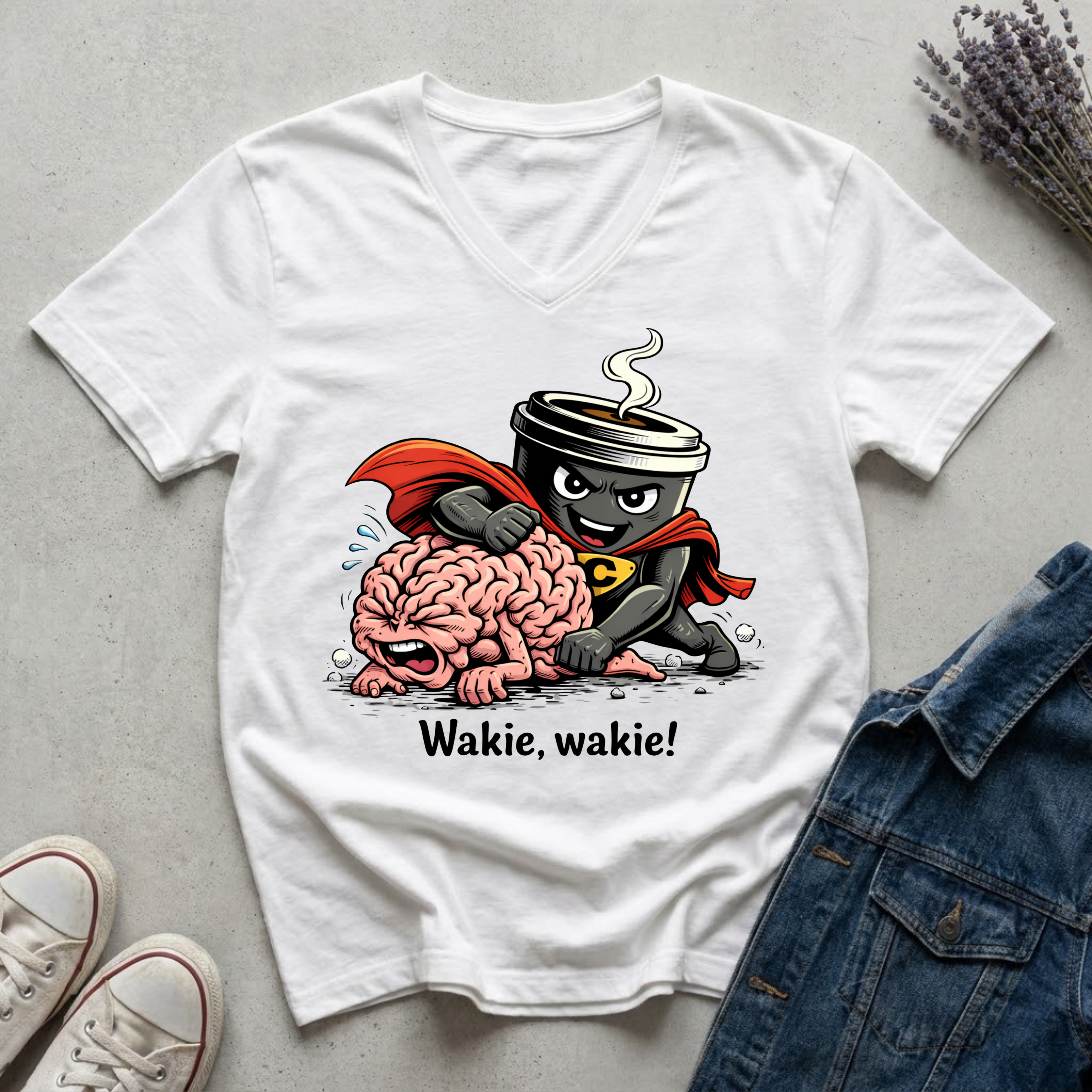Women's Black Coffee Wakie T-Shirt