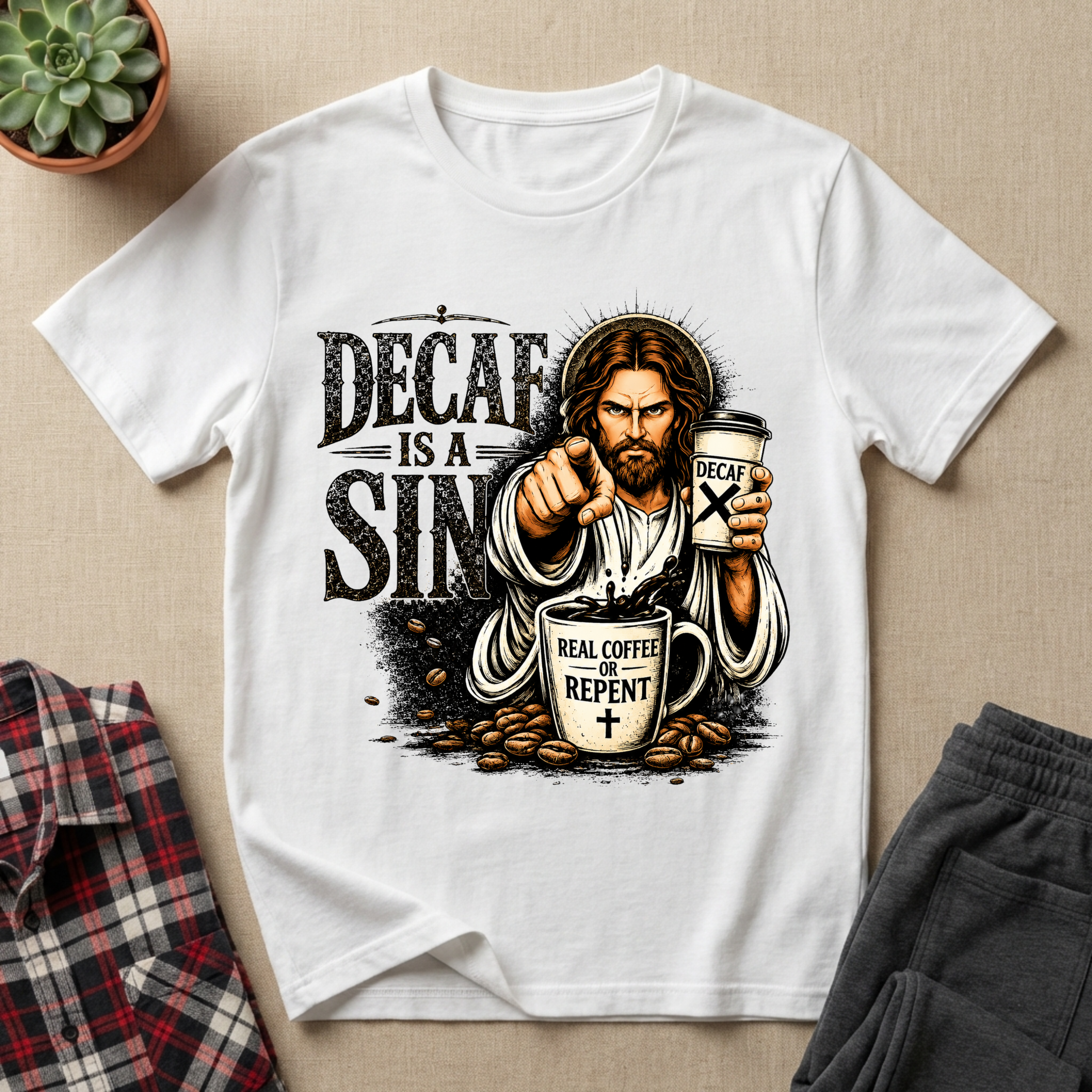 Decaf is a Sin T-Shirt