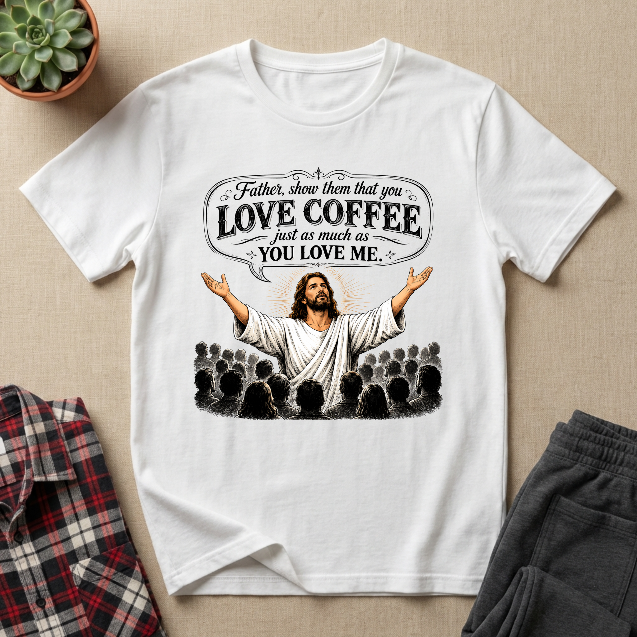 Love Coffee John 17:23 T-Shirt