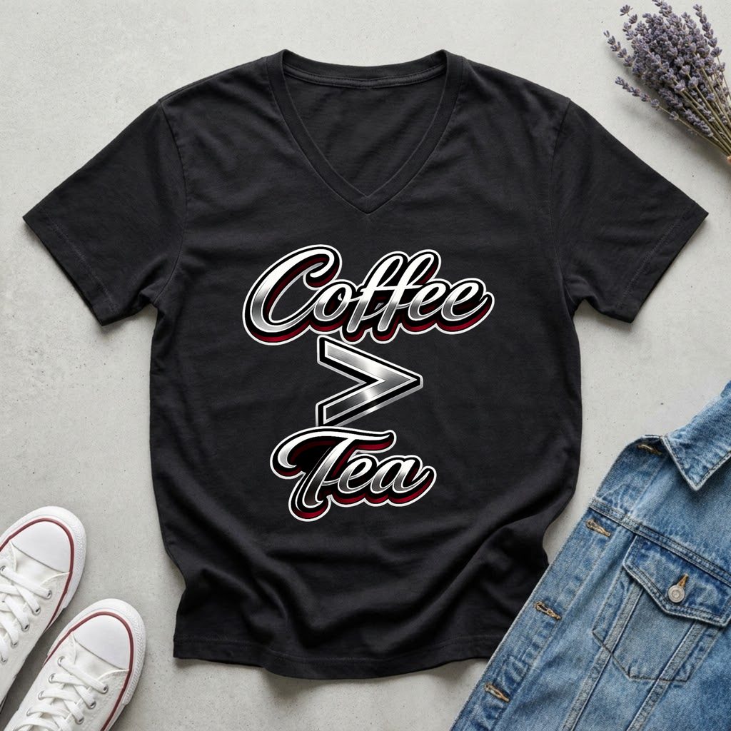 Women's Coffee is Greater Than Tea T-Shirt
