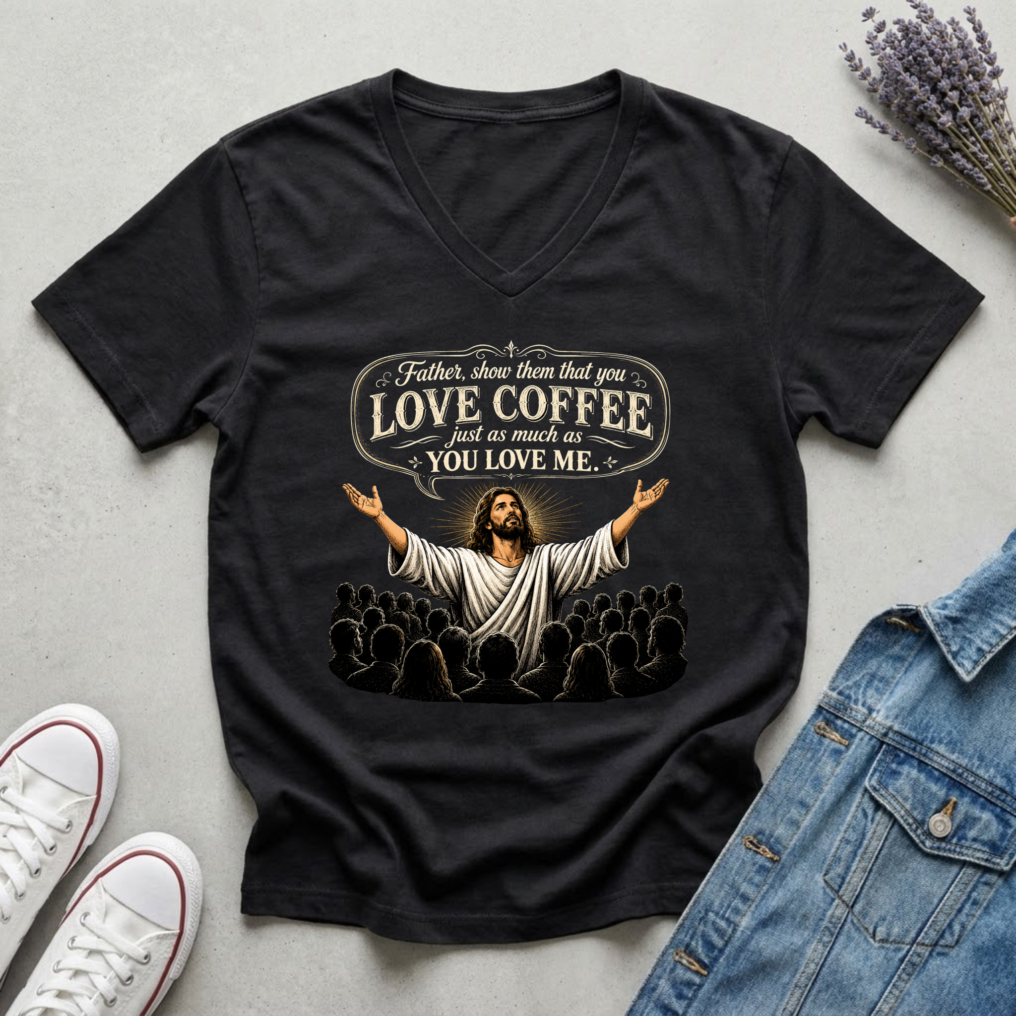 Women's Love Coffee John 17:23 T-Shirt