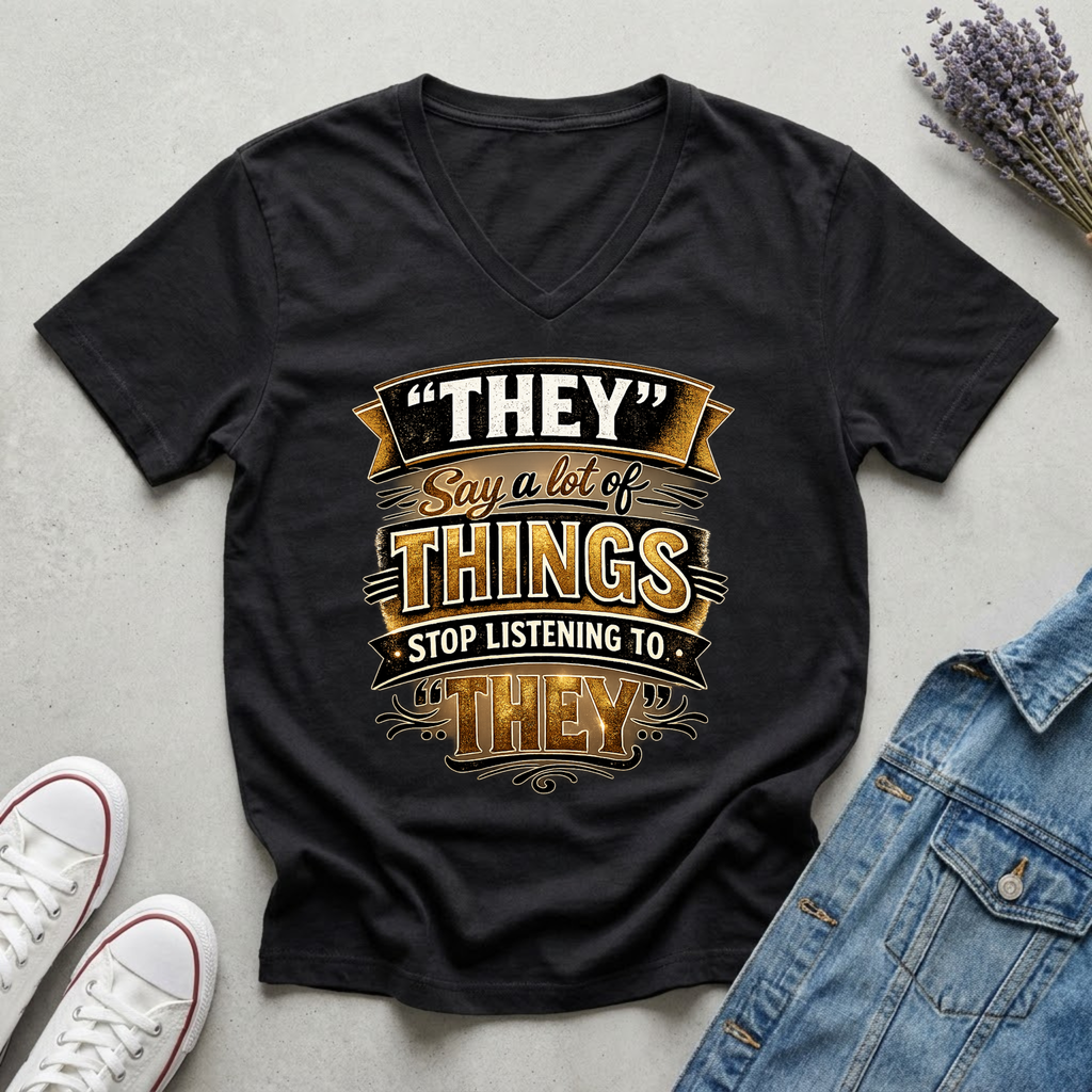 Women's Stop Listening to "They" T-Shirt