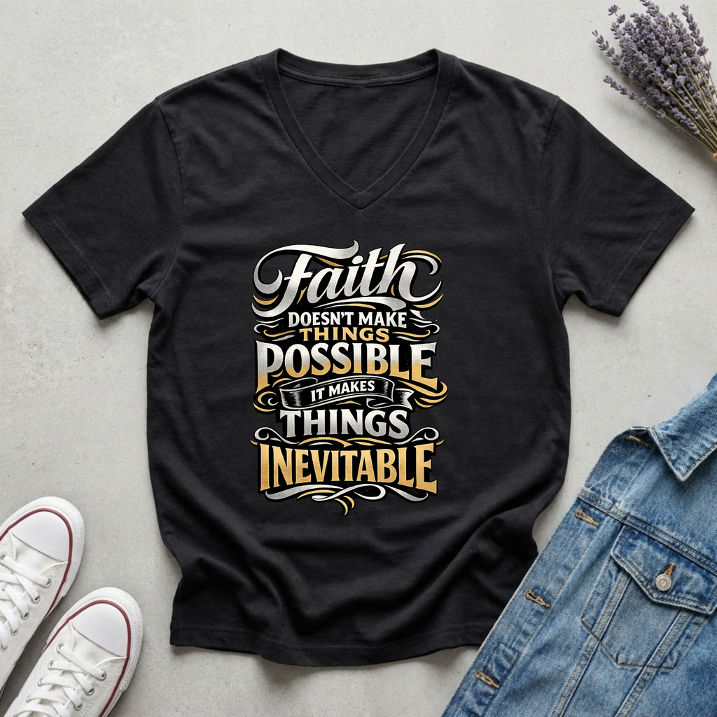Women's Faith Makes Things Inevitable T-Shirt