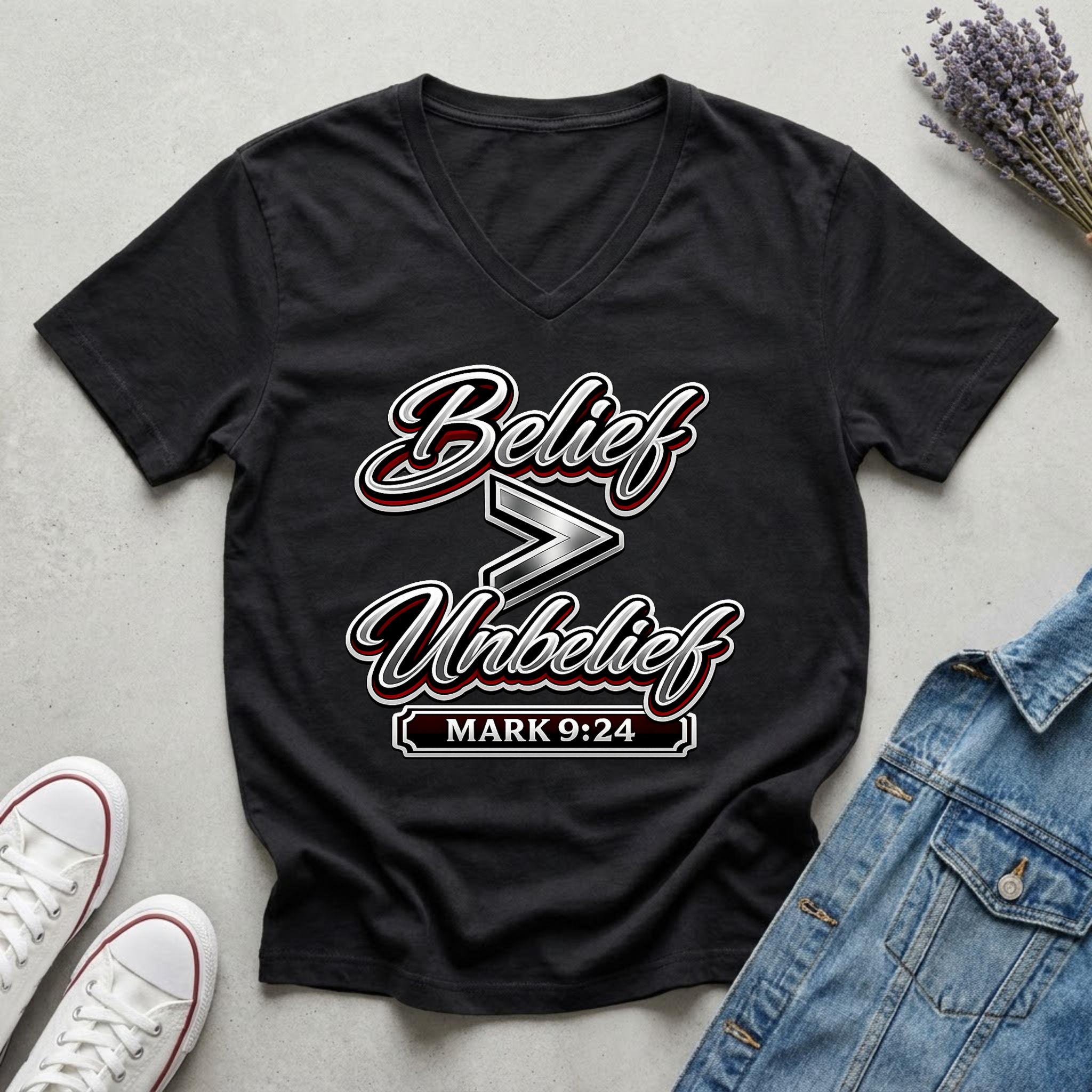 Women's Belief is Greater Than Unbelief T-Shirt