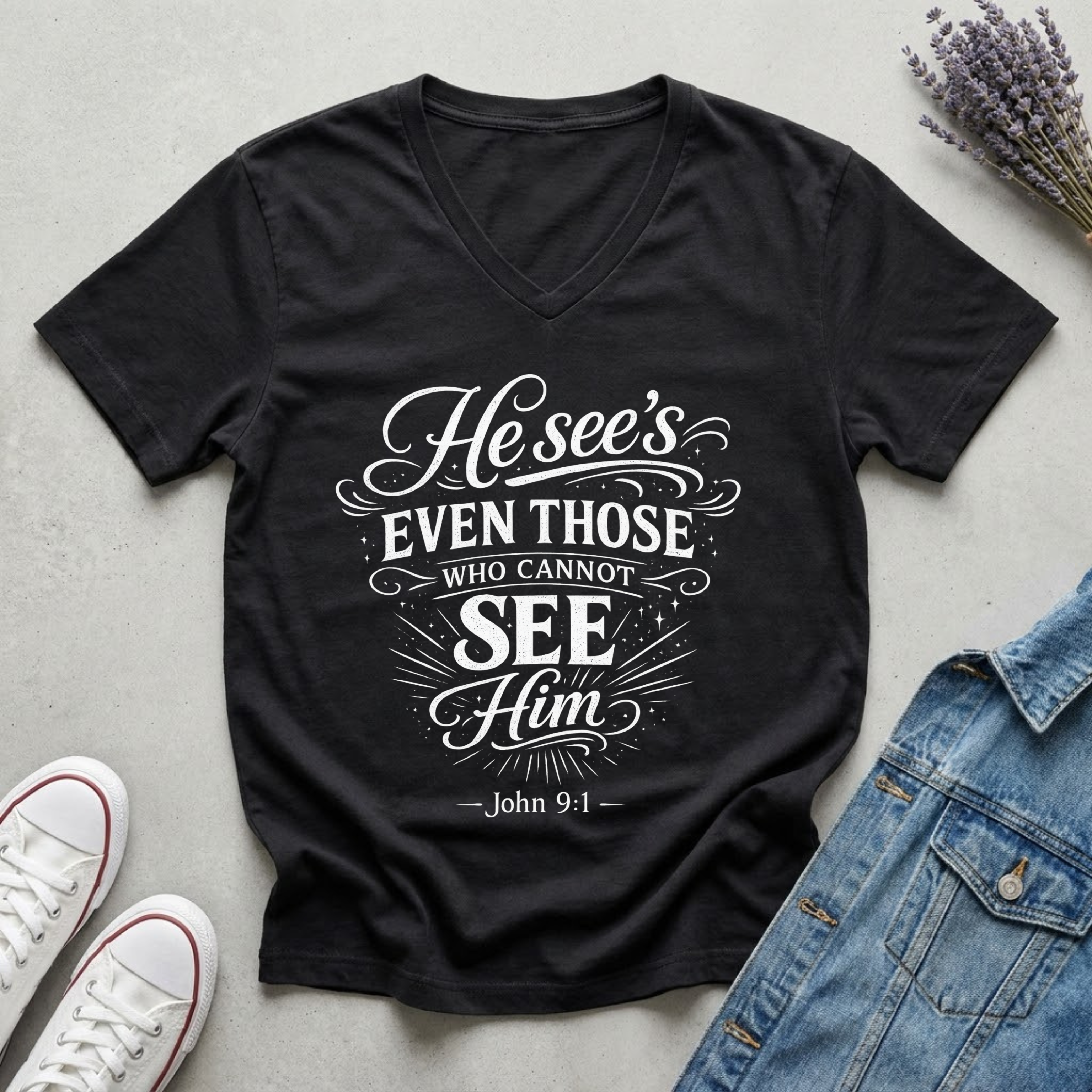 Women's John 9:1 T-Shirt