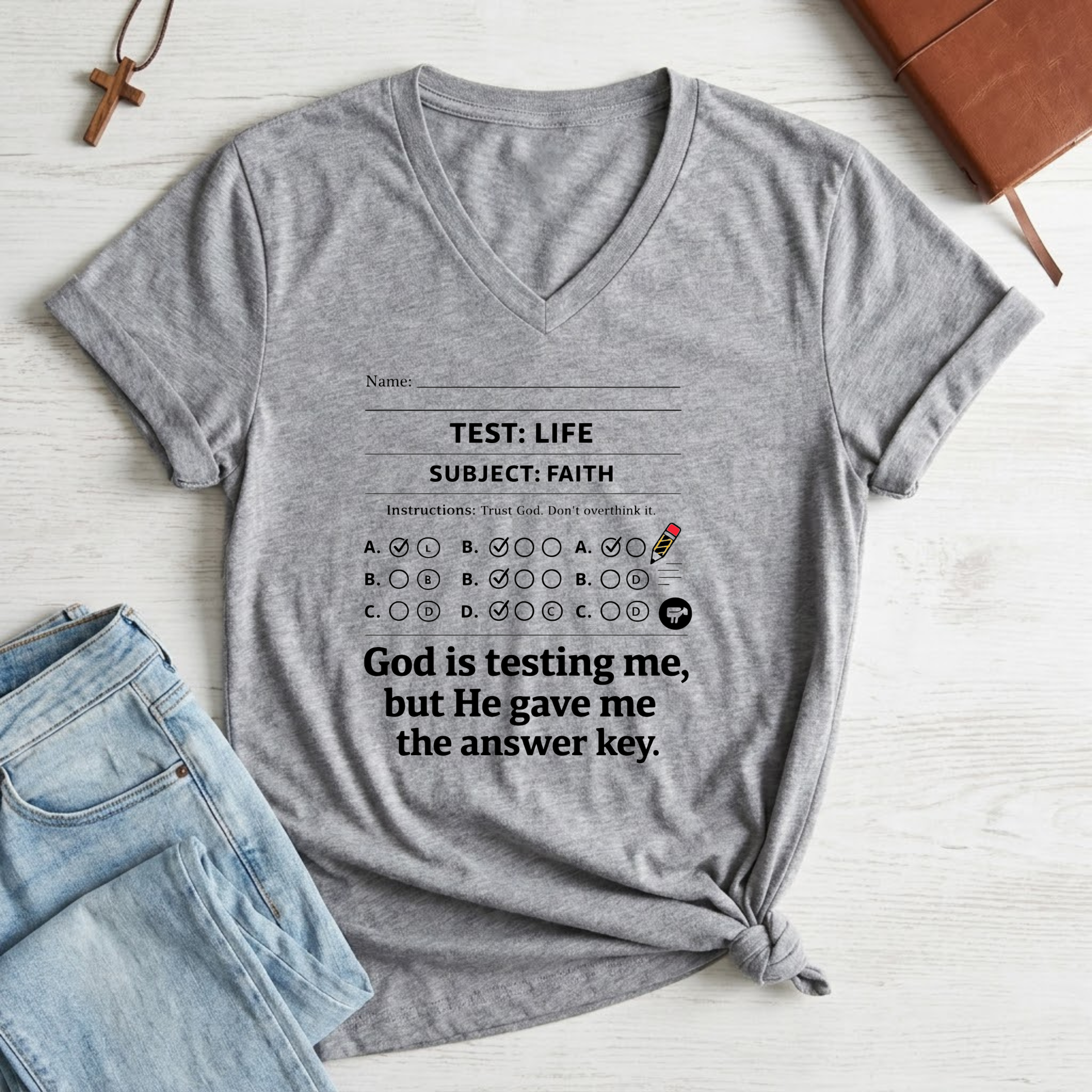 Women's God is Testing Me T-Shirt