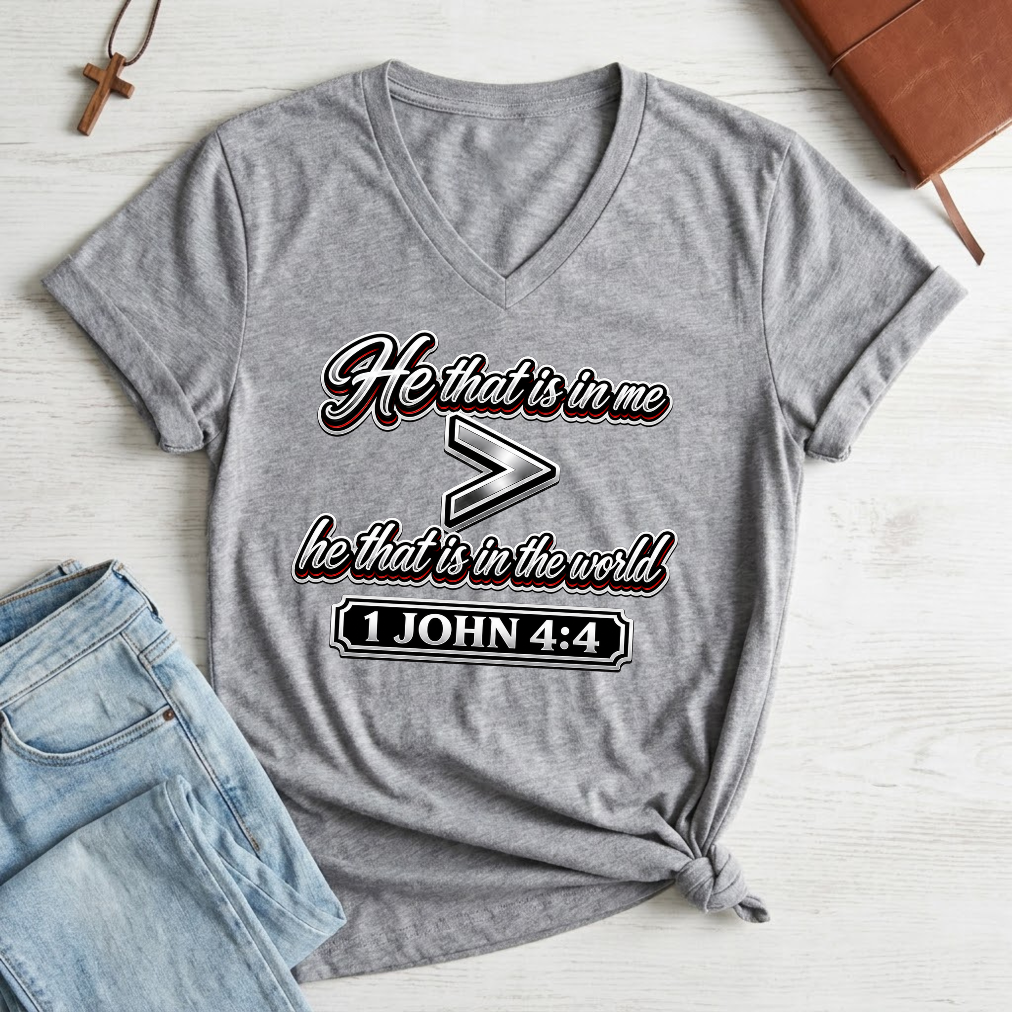 Women's Greater Is He That Is In Me T-Shirt