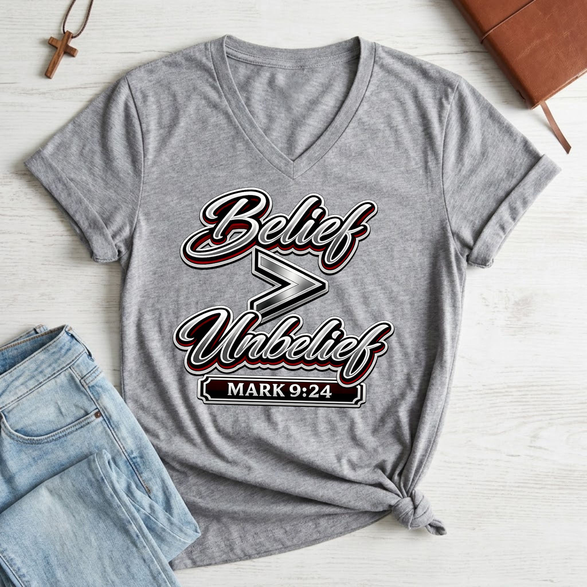 Women's Belief is Greater Than Unbelief T-Shirt
