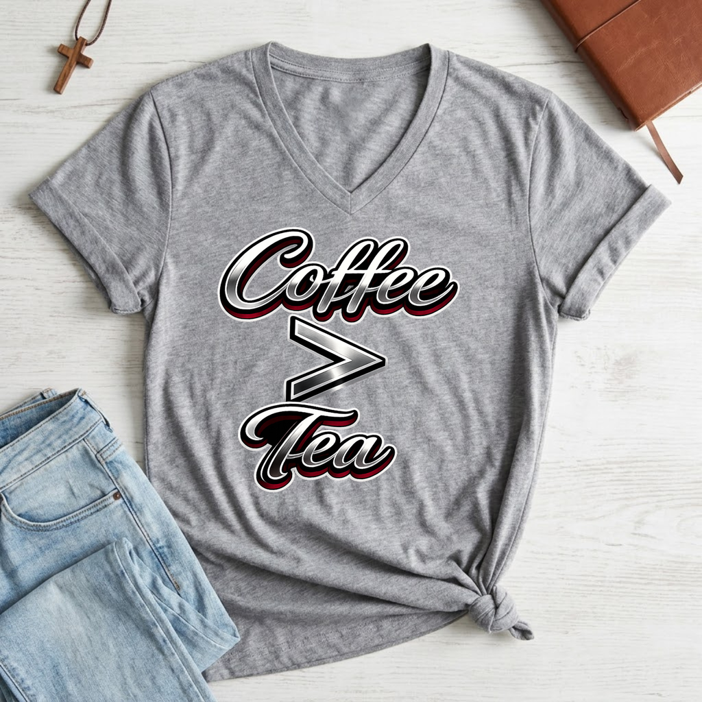 Women's Coffee is Greater Than Tea T-Shirt