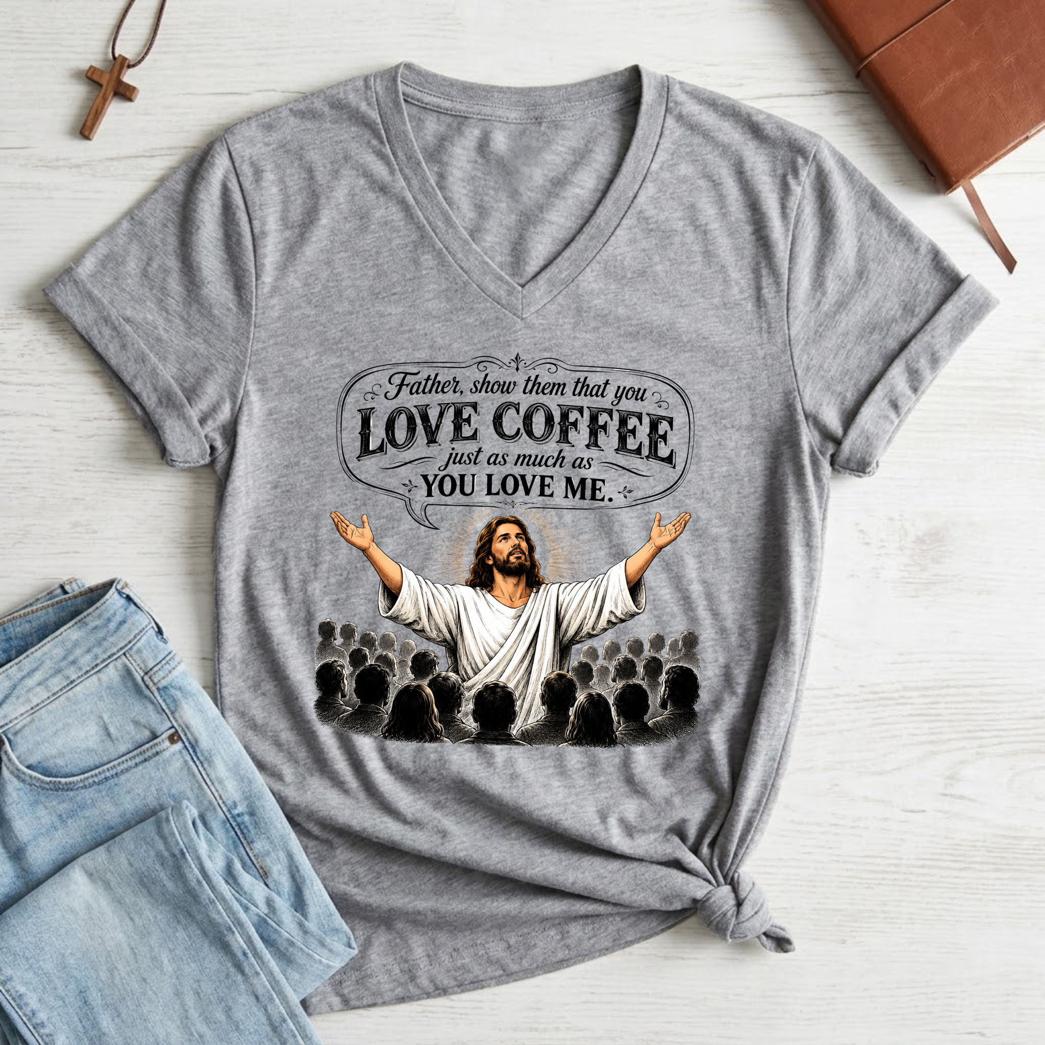 Women's Love Coffee John 17:23 T-Shirt