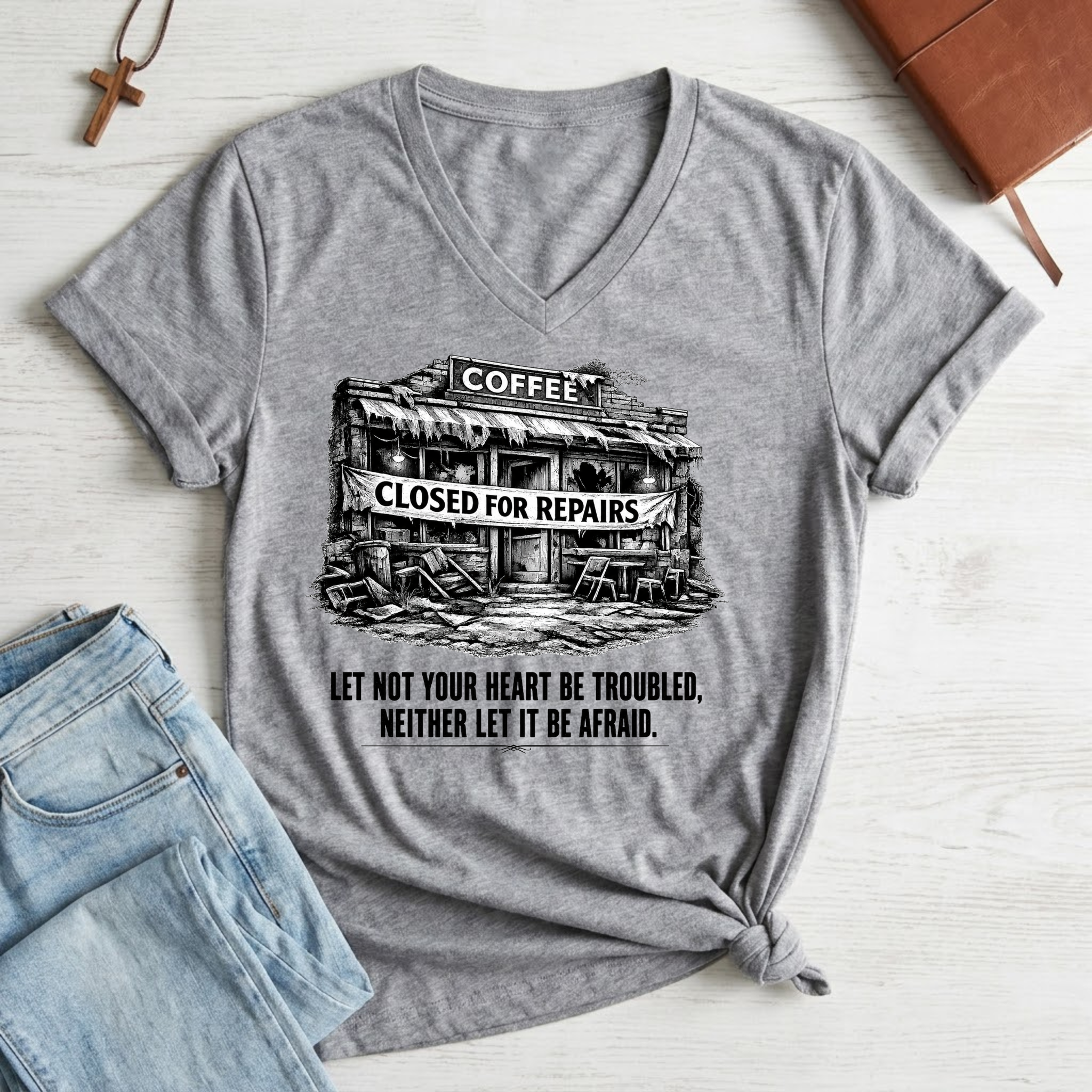 Women's Let Not Your Heart Be Troubled T-Shirt