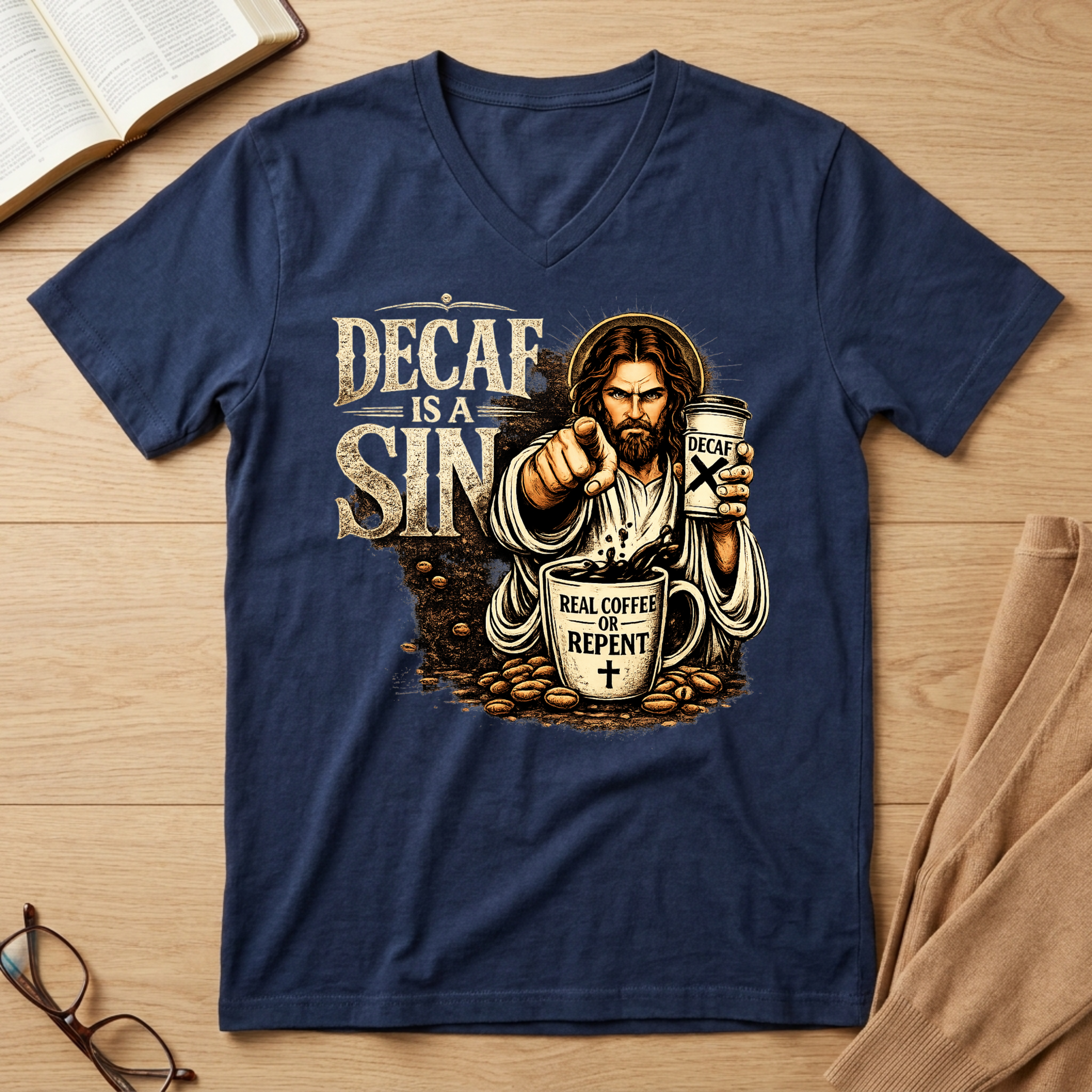 Women's Decaf is a Sin T-Shirt