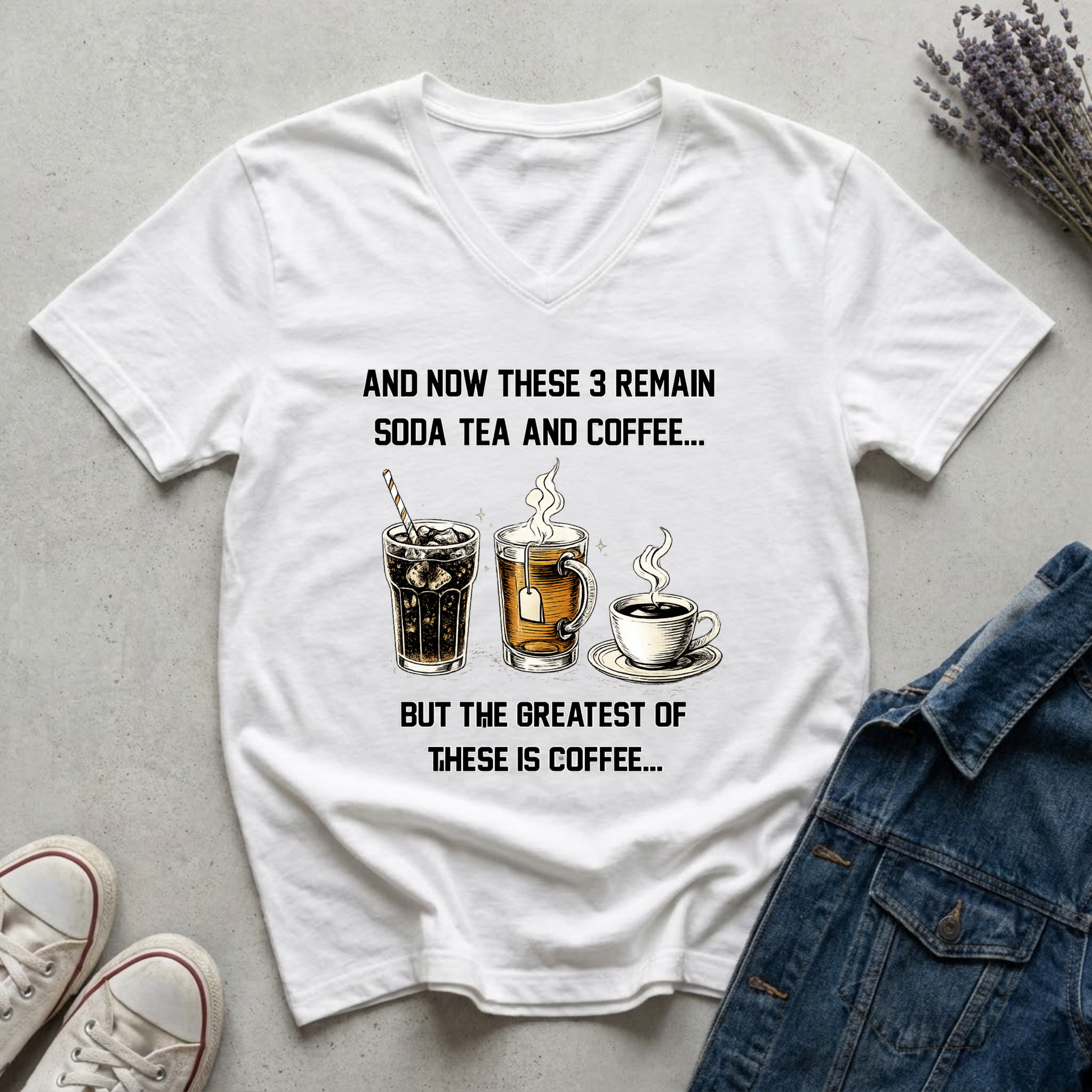 Women's Soda, Tea, and Coffee T-Shirt