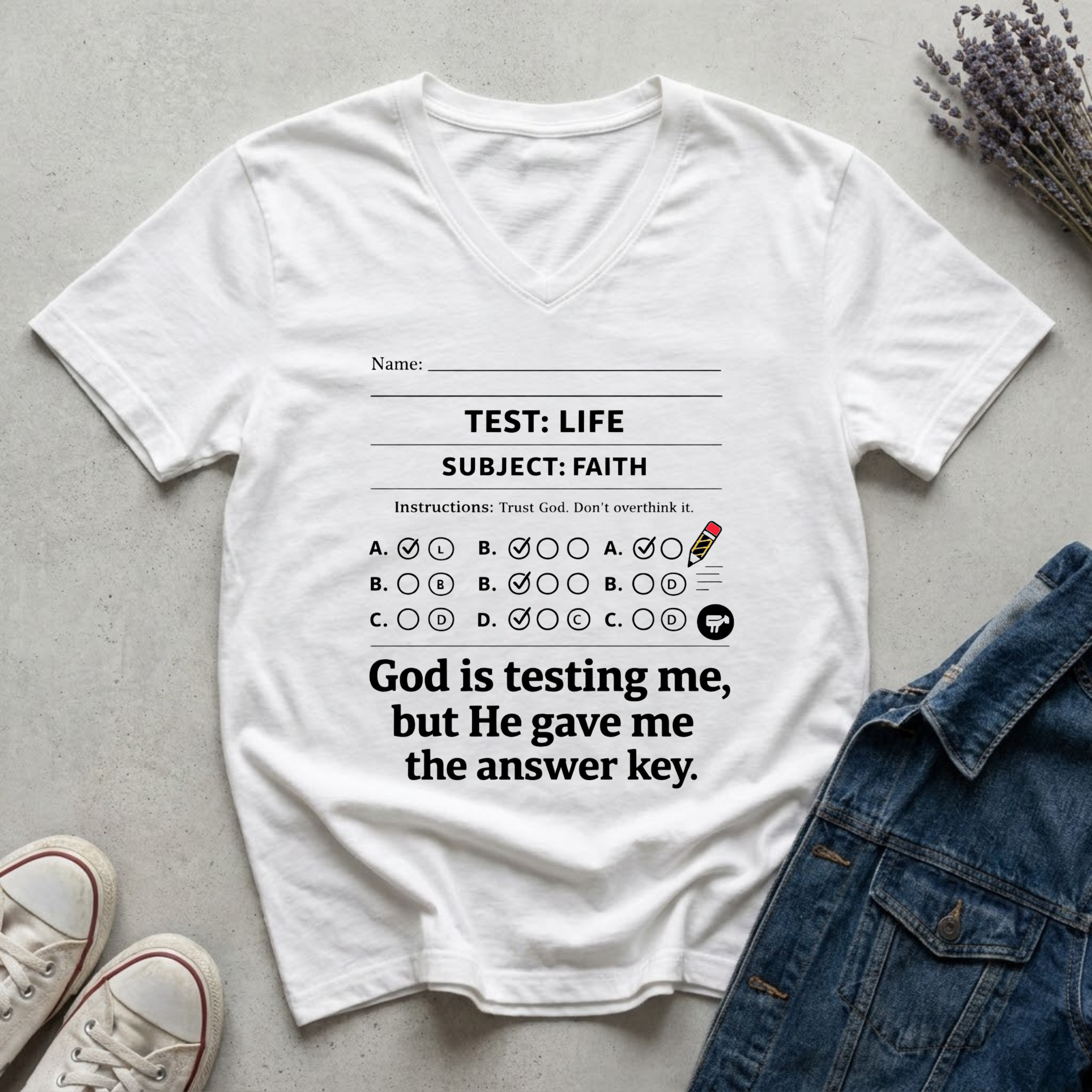 Women's God is Testing Me T-Shirt
