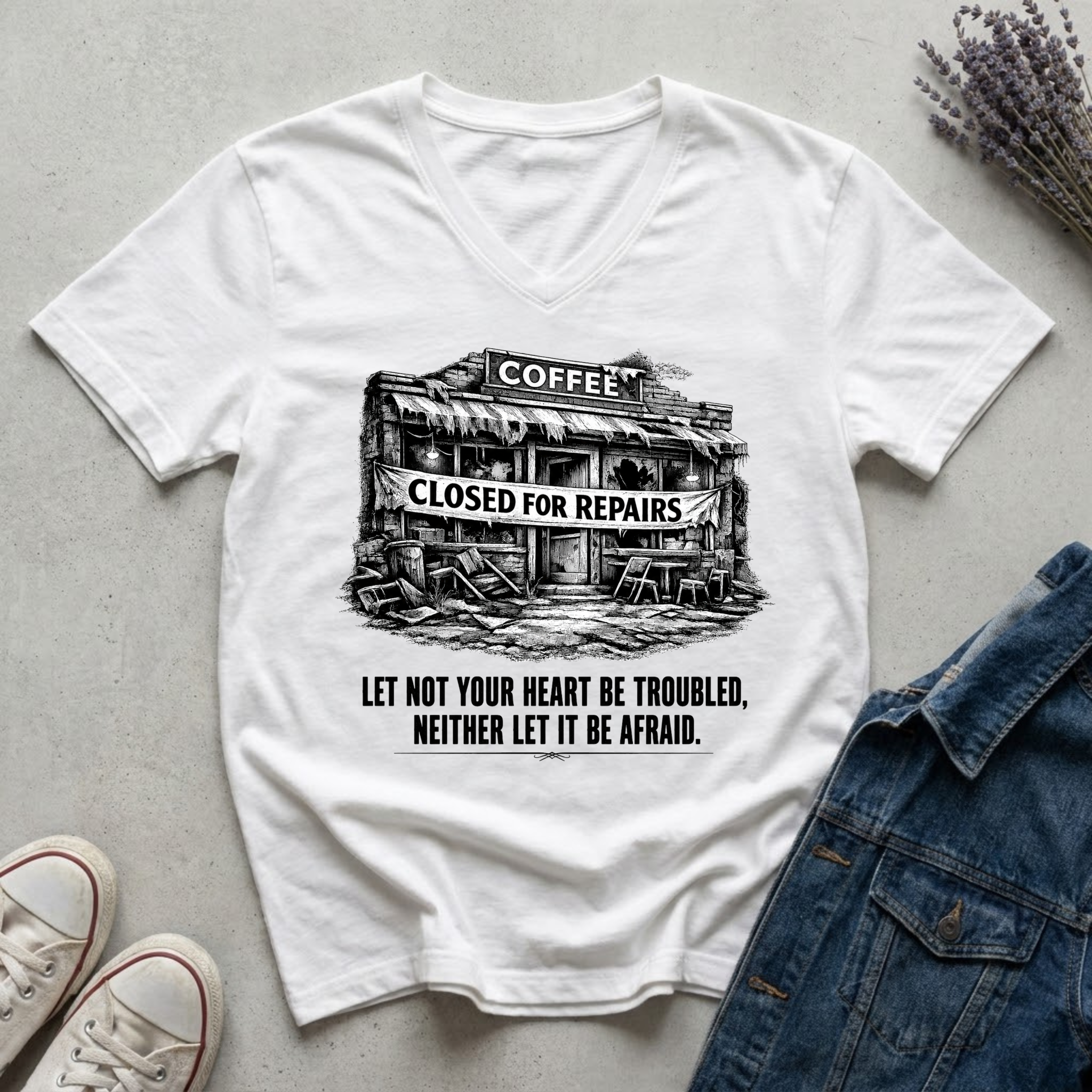 Women's Let Not Your Heart Be Troubled T-Shirt