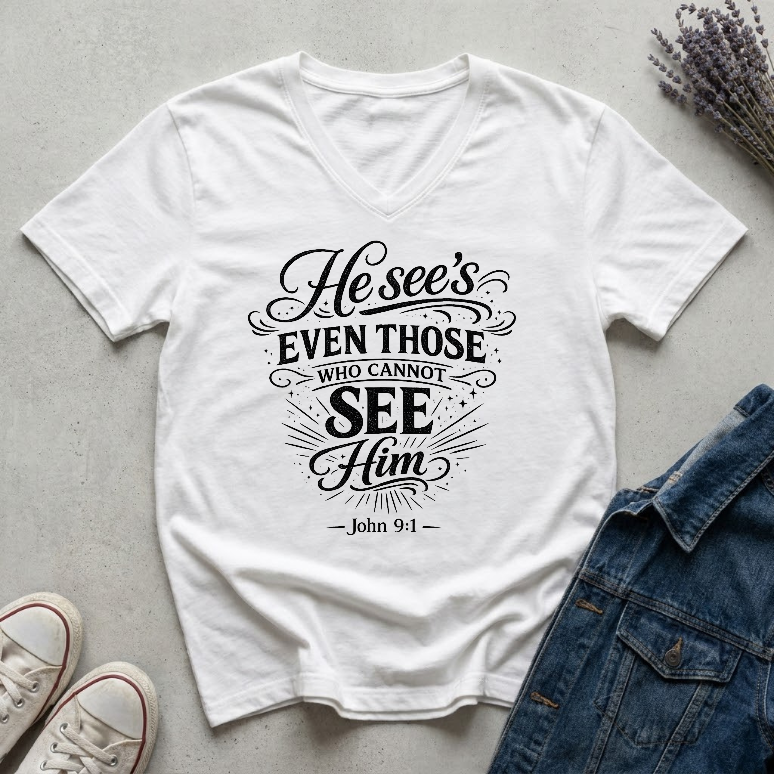 Women's John 9:1 T-Shirt