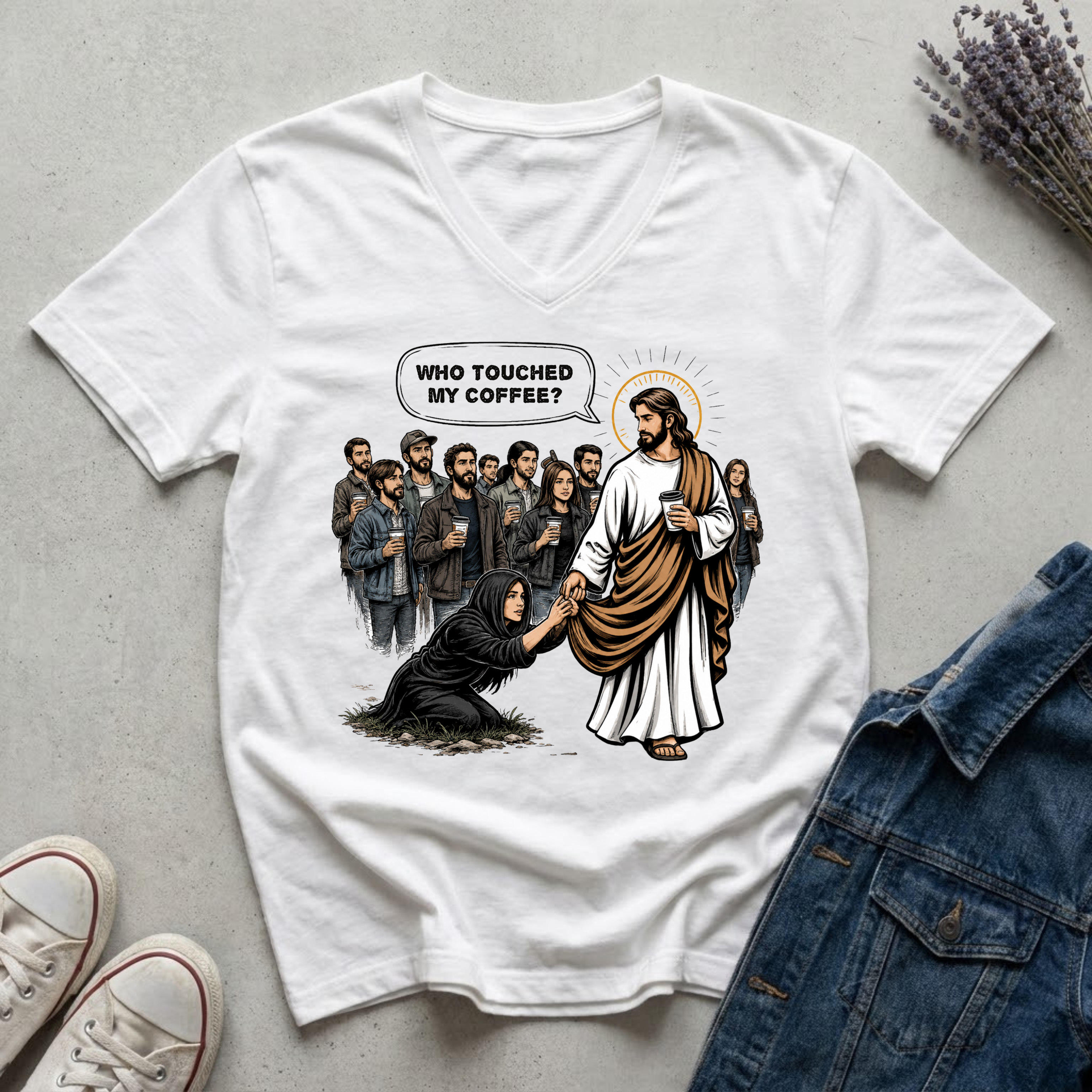 Women's Who Touched My Coffee T-Shirt