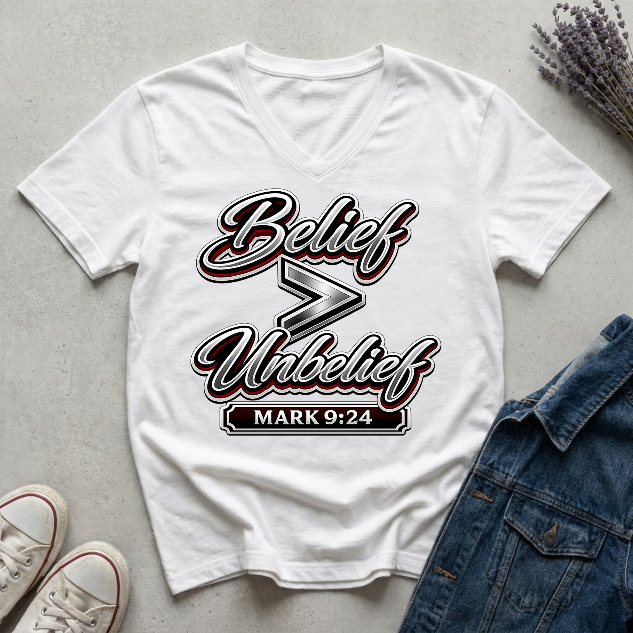 Women's Belief is Greater Than Unbelief T-Shirt